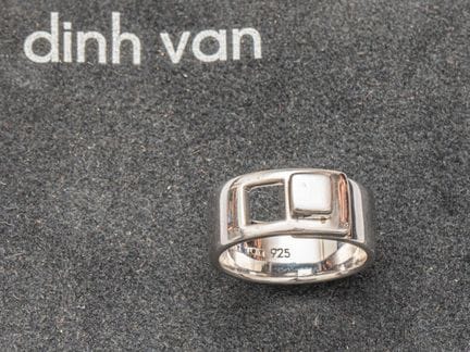 DINH VAN, "Serrure" ring in 925°/°° silver. Signed