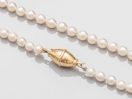 Collier de perles de culture Akoya de diamètre 6/6