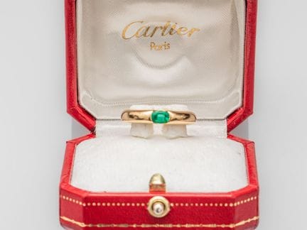 CARTIER, vintage band ring in 750°/°° (18K) yellow