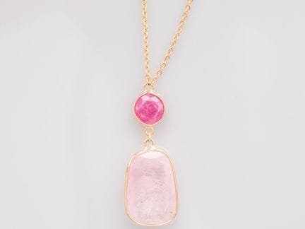 Halskette aus 750°/°° (18 K) Gelbgold, mit feinem 