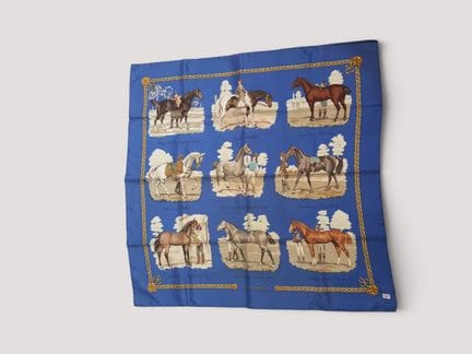HERMES - "Les robes," a silk scarf by Ph. Ledoux d