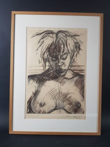 Pierre BURAGLIO (né en 1939) - "Cynthia attentive"