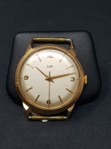 LIP - Orologio in oro giallo 750e, quadrante madre