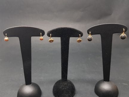 Set composto da tre paia di orecchini a cerchio in