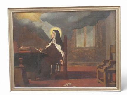 Scuola del XVIII-XIX secolo - Suora in estasi - Ol