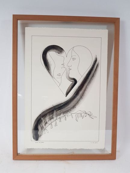 Camille CLAUS (1920-2005) - "Carte du Tendre", 200