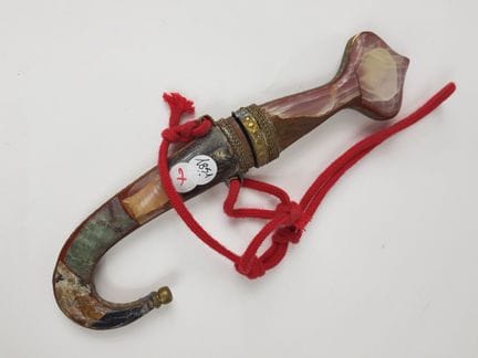Koumya made of colored stone veneer and brass - L.