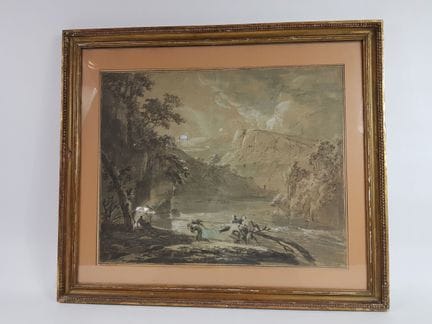 Attribuito ad Adrien MANGLARD (1695-1760) - Riva a