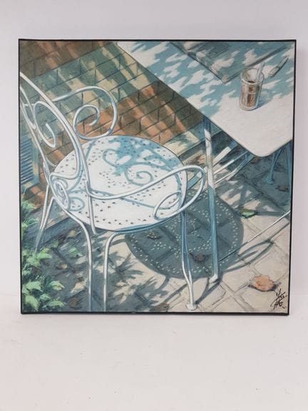 Yash GODEBSKI (1967) - Chaise de jardin au soleil 