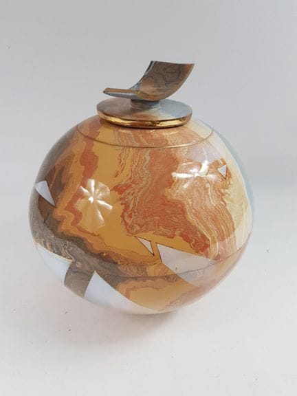Pierre GUAL (nato nel 1952) - Vaso a forma di sfer