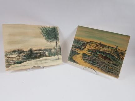 Jean CARZOU (1907-2000) - «Paesaggio costiero» e «