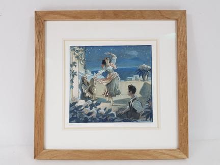 G. WARNER - Danseuse napolitaine - Pastel, signé e