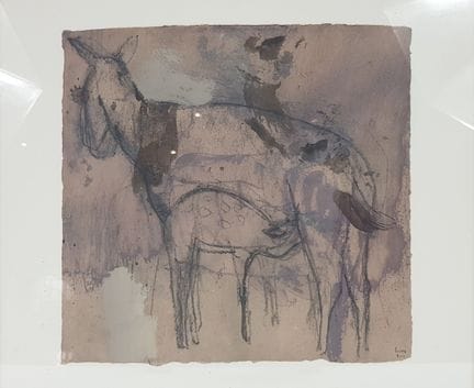 Patrick LOSTE (né en 1955) - Jument et poulain, 20