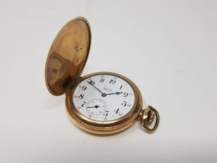 Orologio da tasca a saponetta in oro giallo 750e c