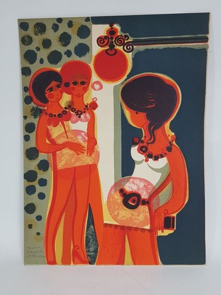 Frédéric MENGUY (1927-2007) - Le tre amiche - Lito