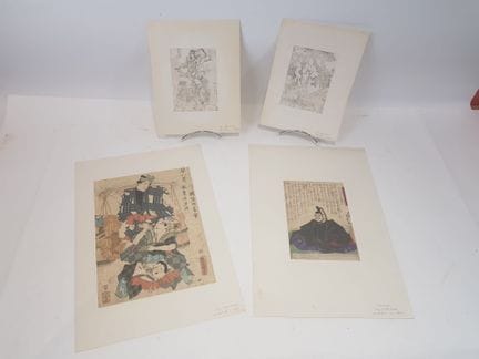 Due pagine di album di Hokusai
Collezione di stamp
