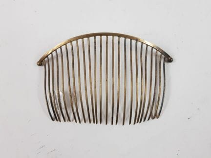 Vermeil bun comb - Horse-head hallmark, Paris 1797