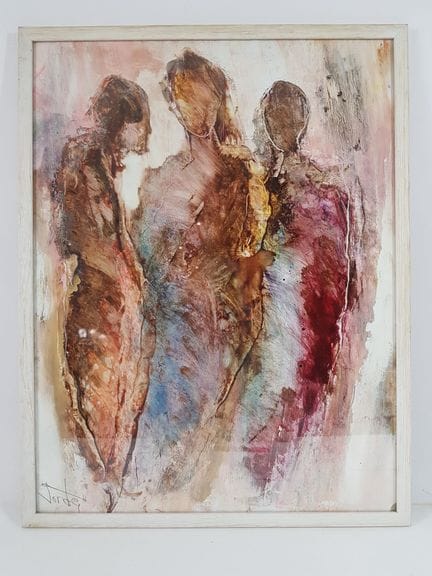 Jacques GORDE (1943-2009) - Trois silhouettes - Te