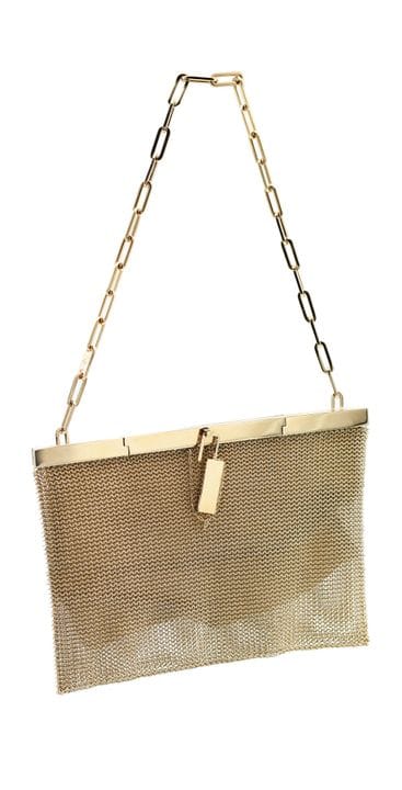 *GUCCI 
Piccola borsa a spalla in maglia metallica