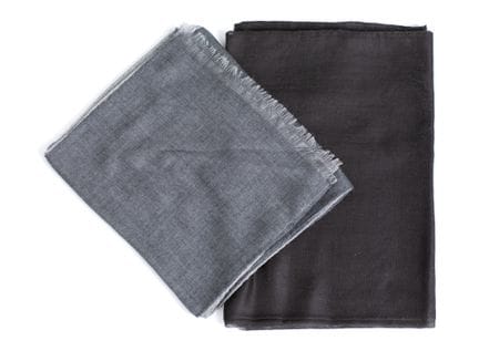 *HERMÈS 
Lot of two cashmere and silk scarves, one
