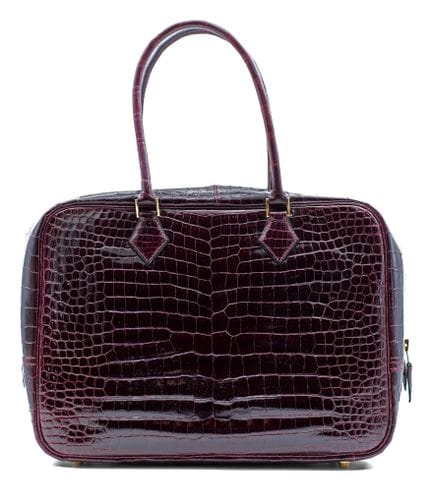 *HERMÈS 
Borsa Plume unisex in pelle di coccodrill