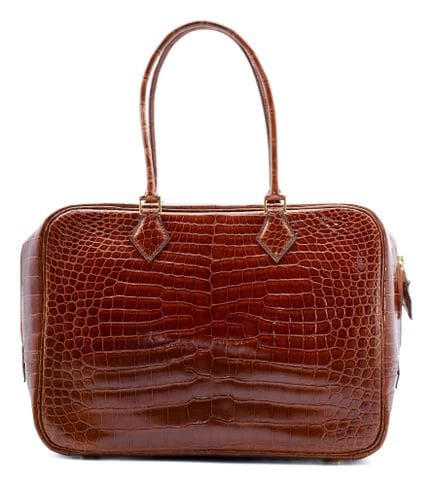 *HERMÈS 
Borsa Plume unisex in pelle di coccodrill