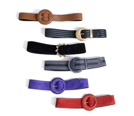*YVES SAINT LAURENT 
Lot of six leather or suede b