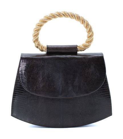 *YVES SAINT LAURENT 
Borsetta arrotondata in pelle
