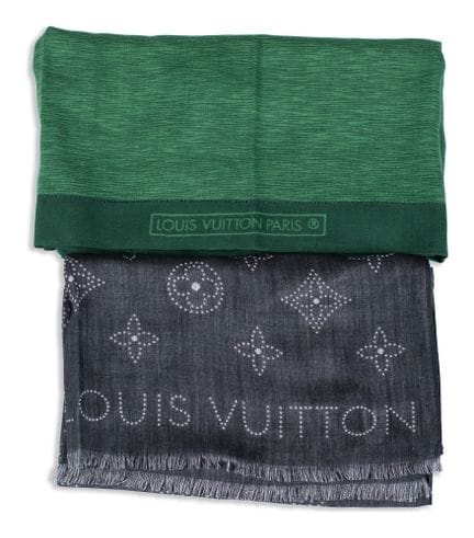 *LOUIS VUITTON 
Lot comprising two stoles: one in 