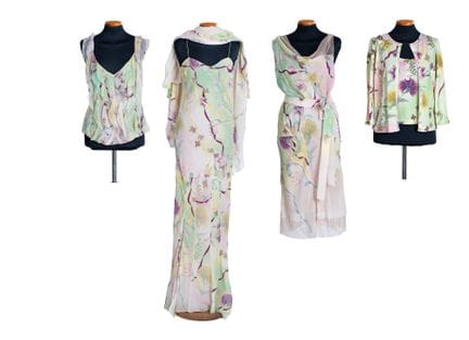*CHRISTIAN DIOR 
Boutique. Completo floreale nei t