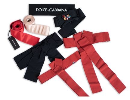 *DOLCE & GABBANA 
Lot of six sashes/belts, two of 