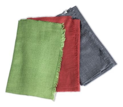 *HERMÈS 
Lot of three cashmere and silk stoles: on