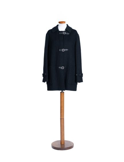 *HERMÈS 
Cappotto a tre quarti in lana e cashmere 