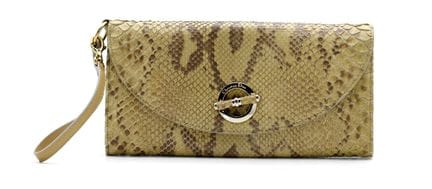 *CHRISTIAN DIOR 
Pochette in pelle di rettile colo