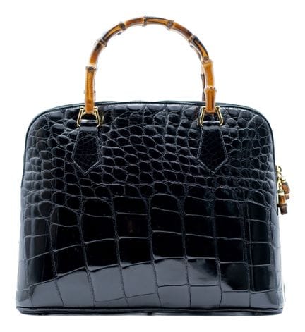 *GUCCI 
Borsa nera in *Alligator mississippiensis*