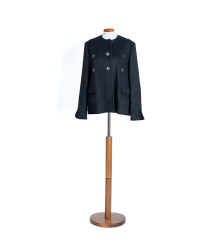 *CHRISTIAN DIOR 
Cappotto in cashmere nero senza c