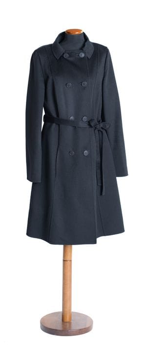 *CHRISTIAN DIOR 
Cappotto in cashmere nero a doppi