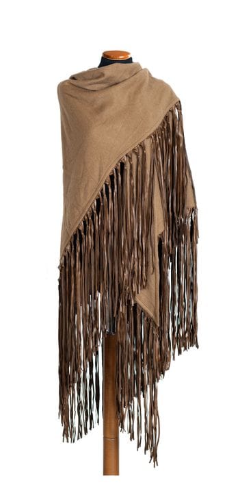 *HERMÈS 
Stola/cappa triangolare in cashmere e lan