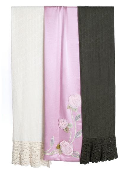 *CHRISTIAN DIOR 
Lot of five cashmere, silk, and c
