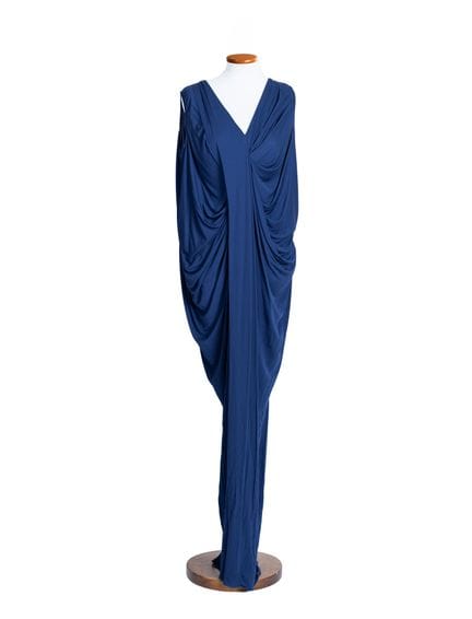 *CHRISTIAN DIOR 
Abito lungo drappeggiato in jerse