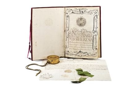 MARIE-THÉRÈSE D'AUTRICHE (1717-1780). Lettres pate