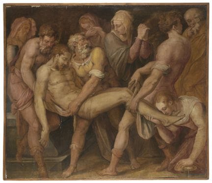 The Transport of Christ to the Tomb circa 1540-154