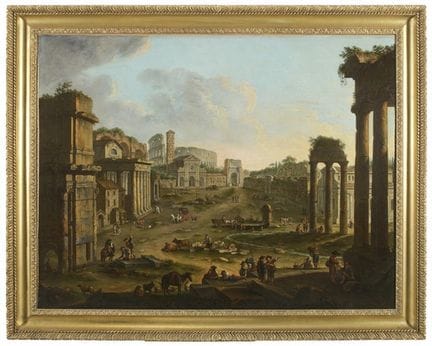 Vue du Campo Vaccino
huile sur toile (117 x 154 cm