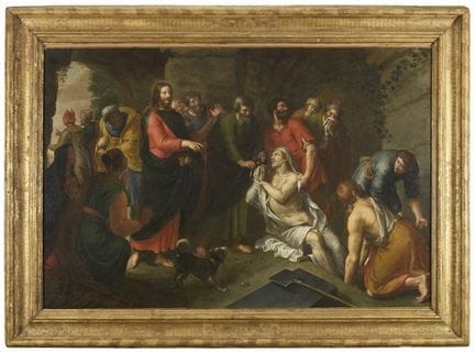 La résurrection de Lazare
huile sur toile (134 x 2