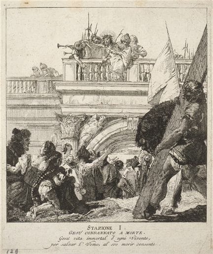 Ensemble de cinq gravures à l'eau-forte tirées de 