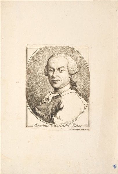 Deux gravures représentant « Portraits de Jacopo M