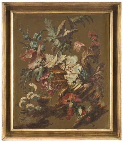 Maître du XVIIIe siècle

Paire de peintures à l'hu