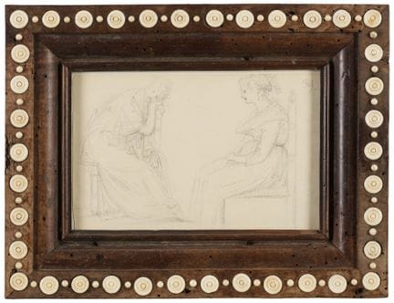 Study from life of seated women
graphite (visible 