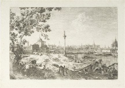 Vue fantaisiste de Padoue
eau-forte (dimensions de