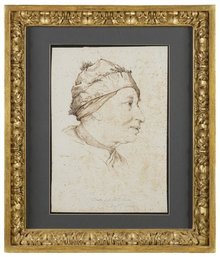 Retrato del abad Luigi Lanzi
pluma y tinta marrón 
